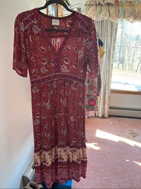 Knox Rose Rose Pink Paisley Maxi Dress